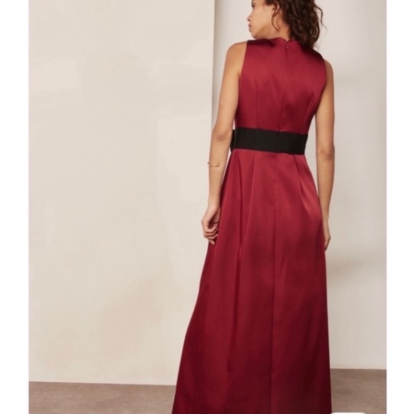 TED BAKER MAXI CASTALE SATIN FORMAL DRESS SZ US 10/12 OR TED SZ 4 - Picture 3 of 7